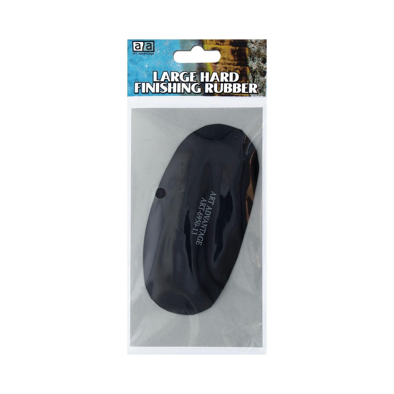 Art Advantage Finishing Rubber Large – 4.25" Hard Rubber Tool for Shaping, Smoothing, and Refining Clay, Pottery, Ceramics, and Sculpting Projects
